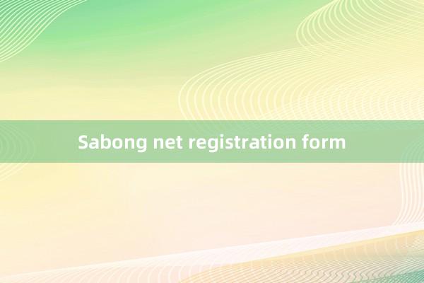 Sabong net registration form