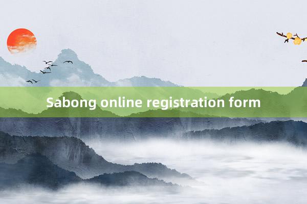 Sabong online registration form