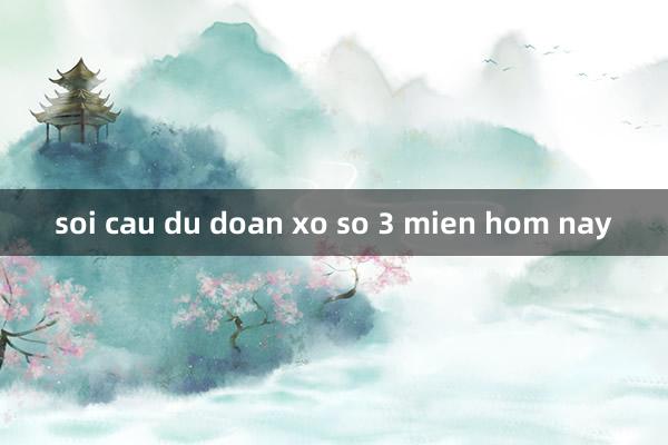 soi cau du doan xo so 3 mien hom nay