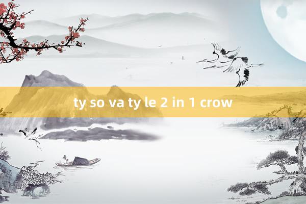 ty so va ty le 2 in 1 crow