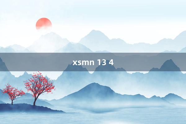 xsmn 13 4