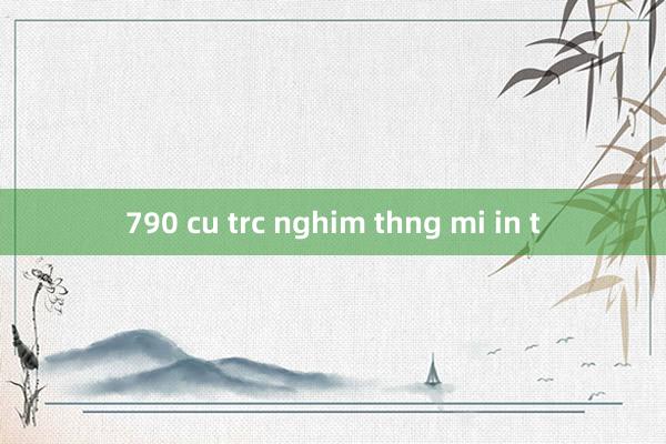 790 cu trc nghim thng mi in t