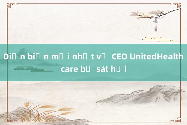 Diễn biến mới nhất vụ CEO UnitedHealthcare bị sát hại