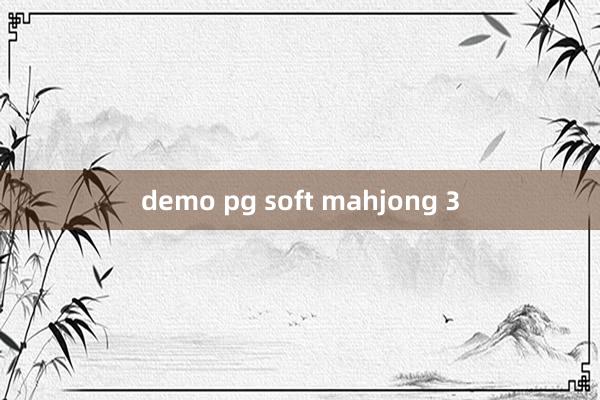 demo pg soft mahjong 3