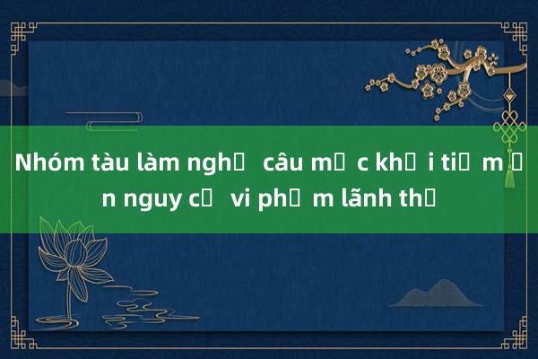 Nhóm tàu làm nghề câu mực khơi tiềm ẩn nguy cơ vi phạm lãnh thổ